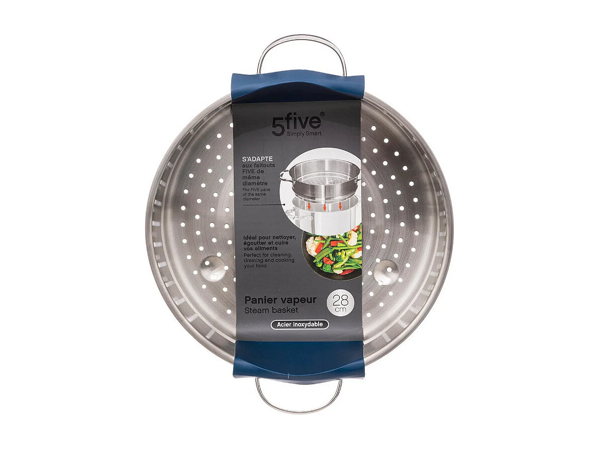 Panier Vapeur Inox "Cuisine" 28cm Argent