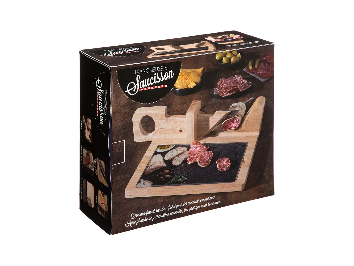 Trancheuse à Saucisson "Planche" 28cm Naturel