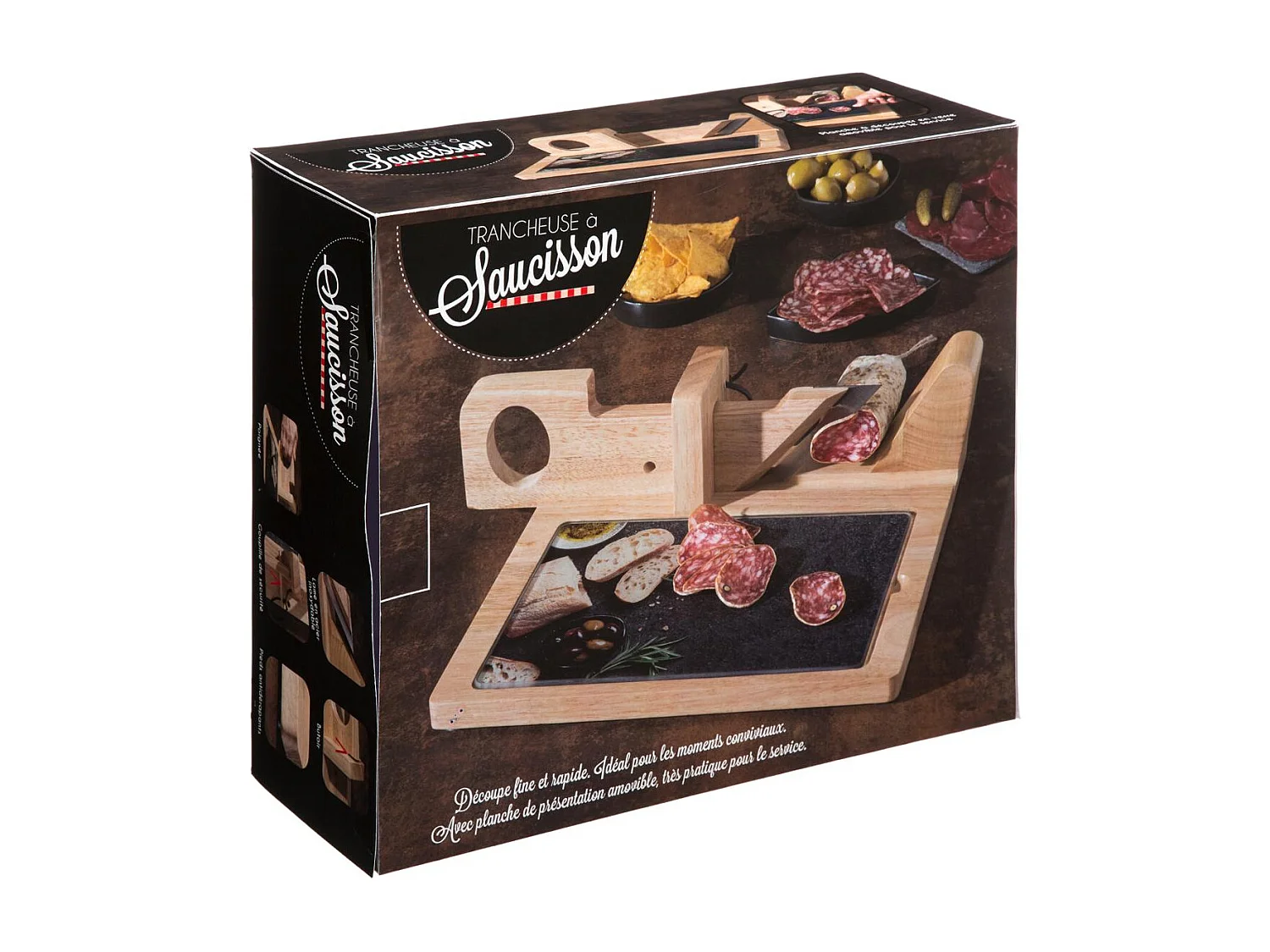 Trancheuse à Saucisson "Planche" 28cm Naturel