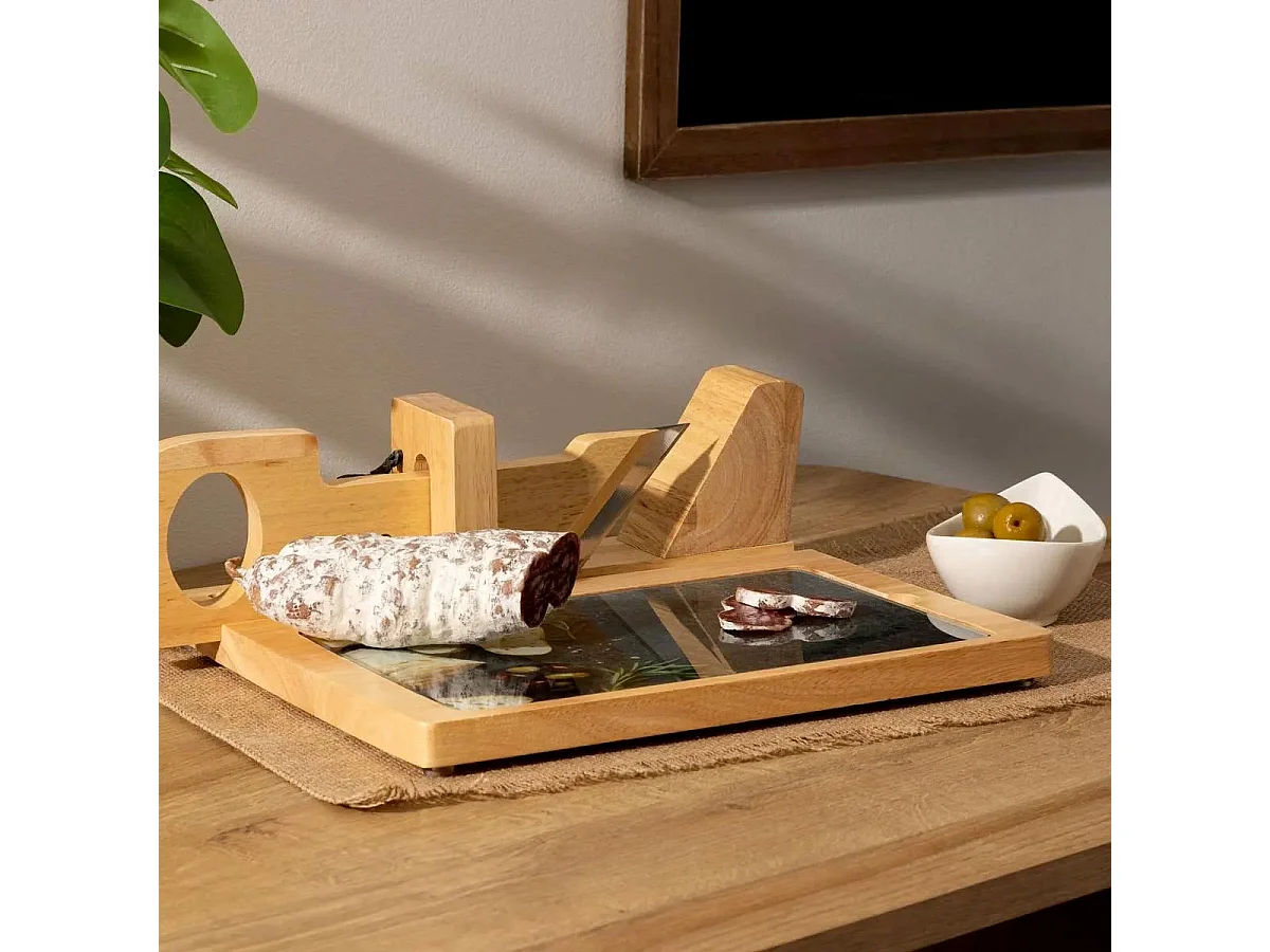 Trancheuse à Saucisson "Planche" 28cm Naturel