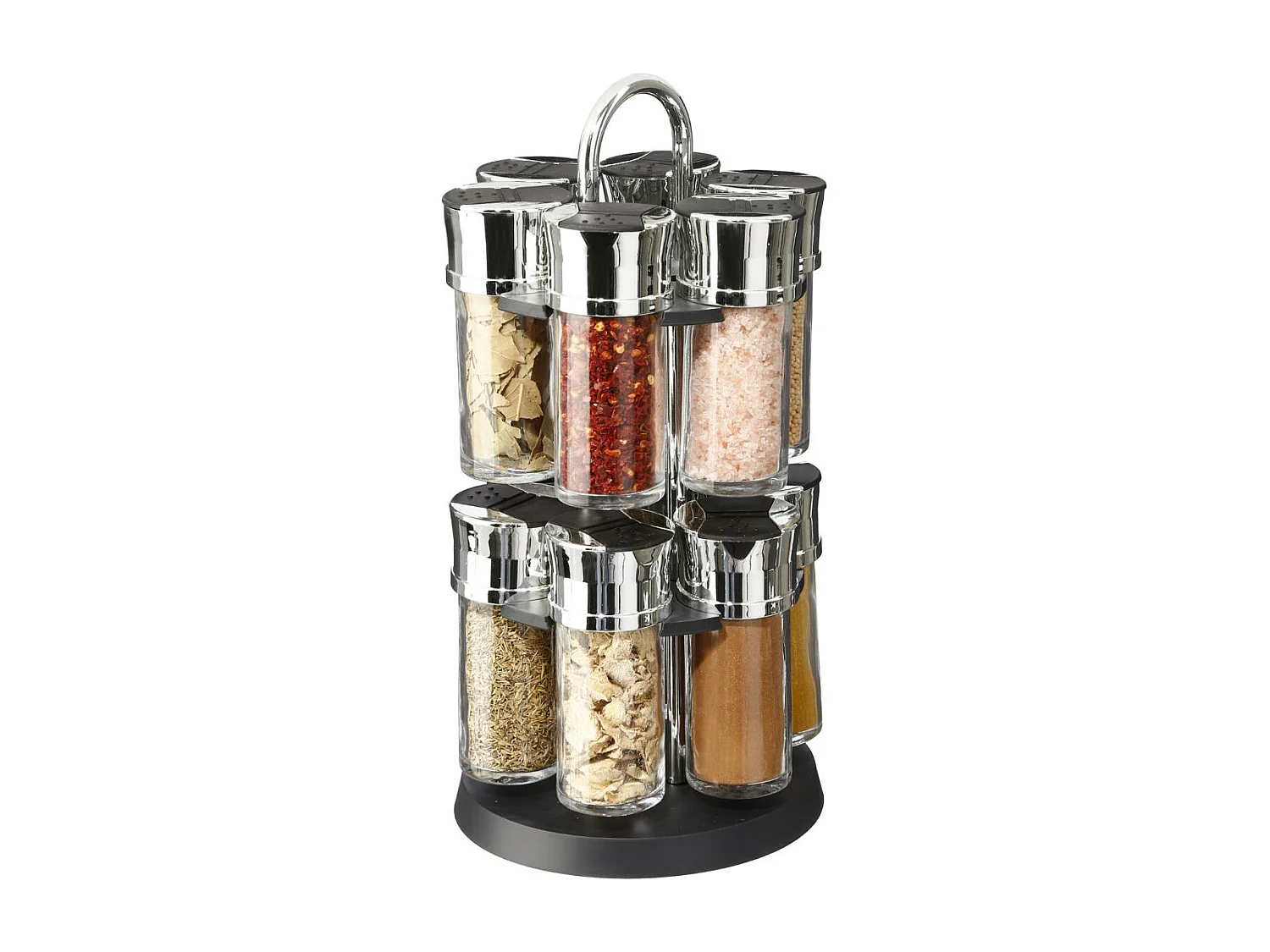 Présentoir à Épices "12 Pots" 32cm Transparent
