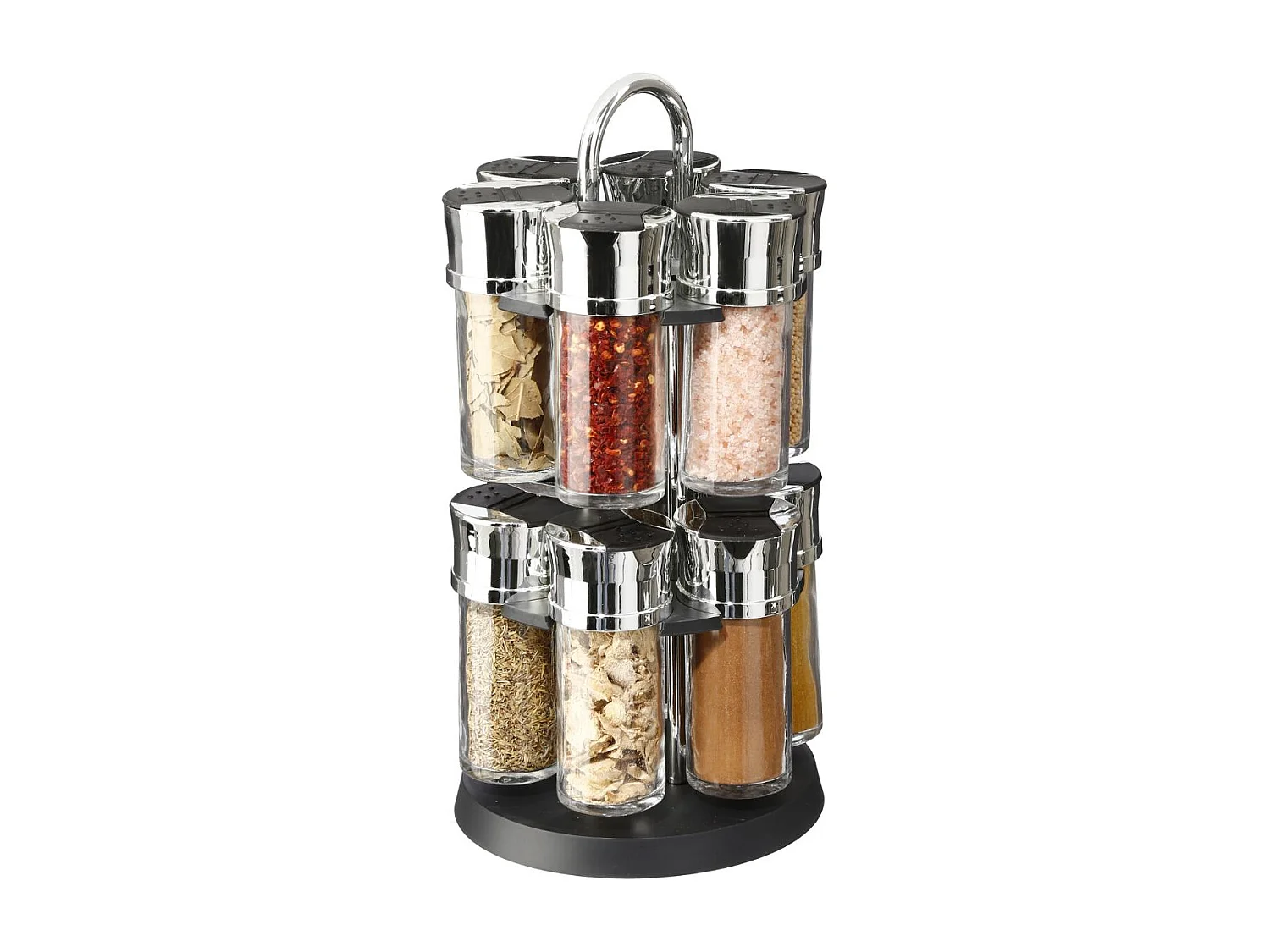Présentoir à Épices "12 Pots" 32cm Transparent