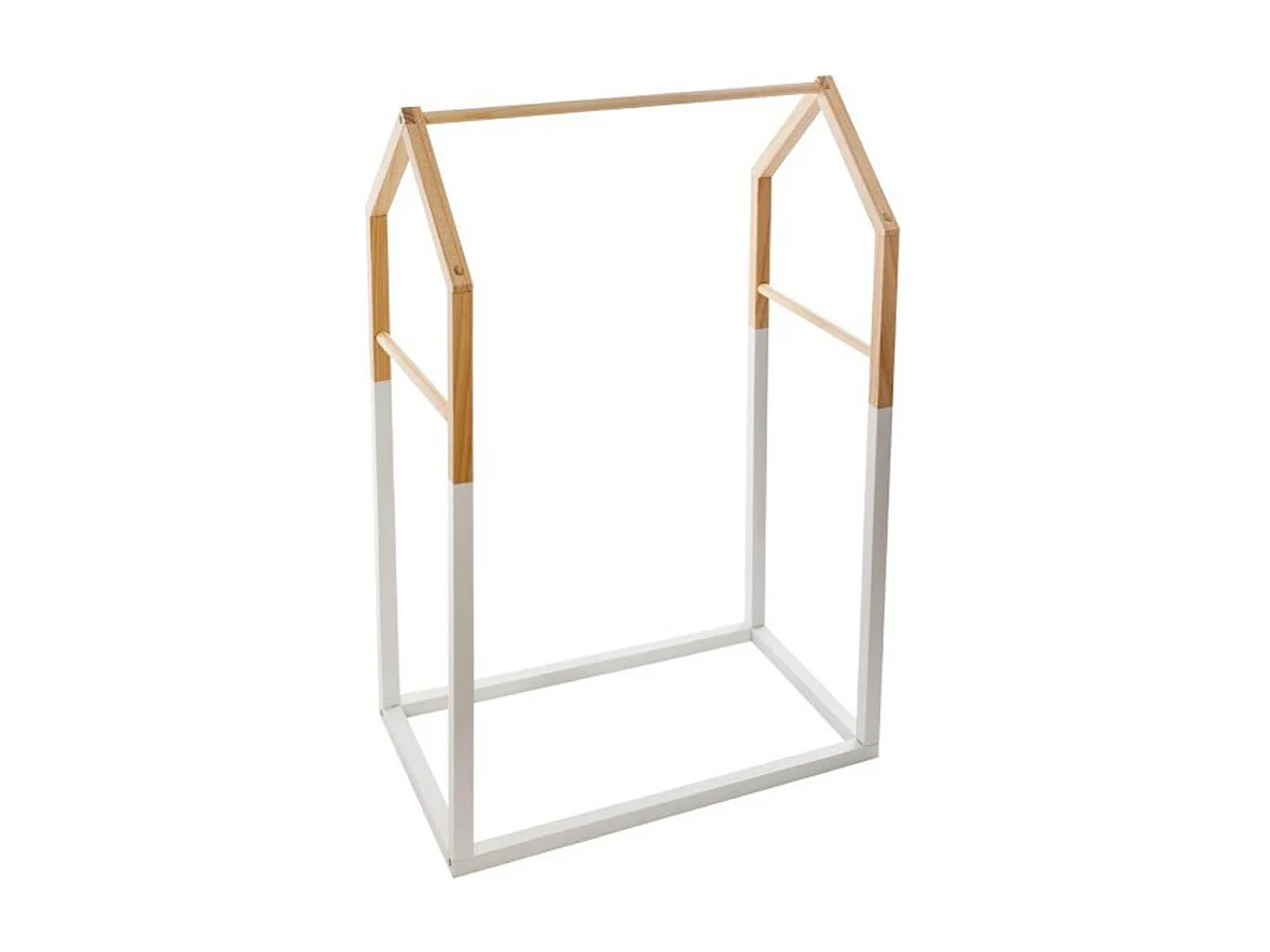 Penderie Enfant en Bois "House" 100cm Blanc