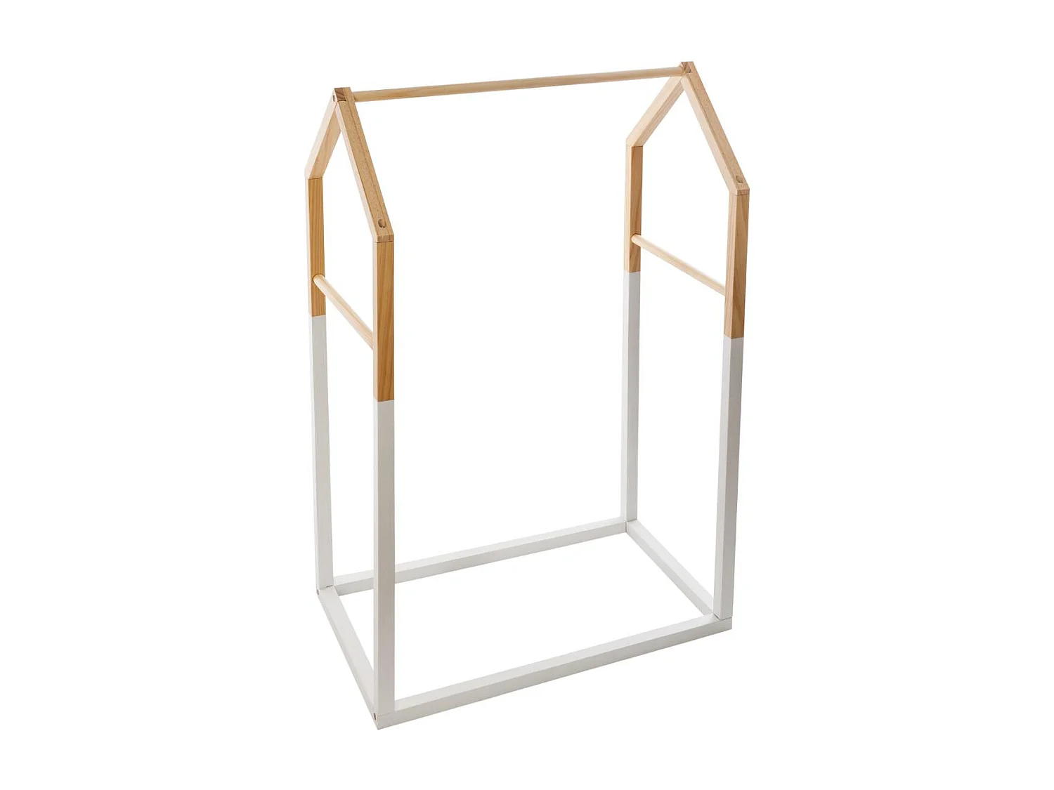 Penderie Enfant en Bois "House" 100cm Blanc