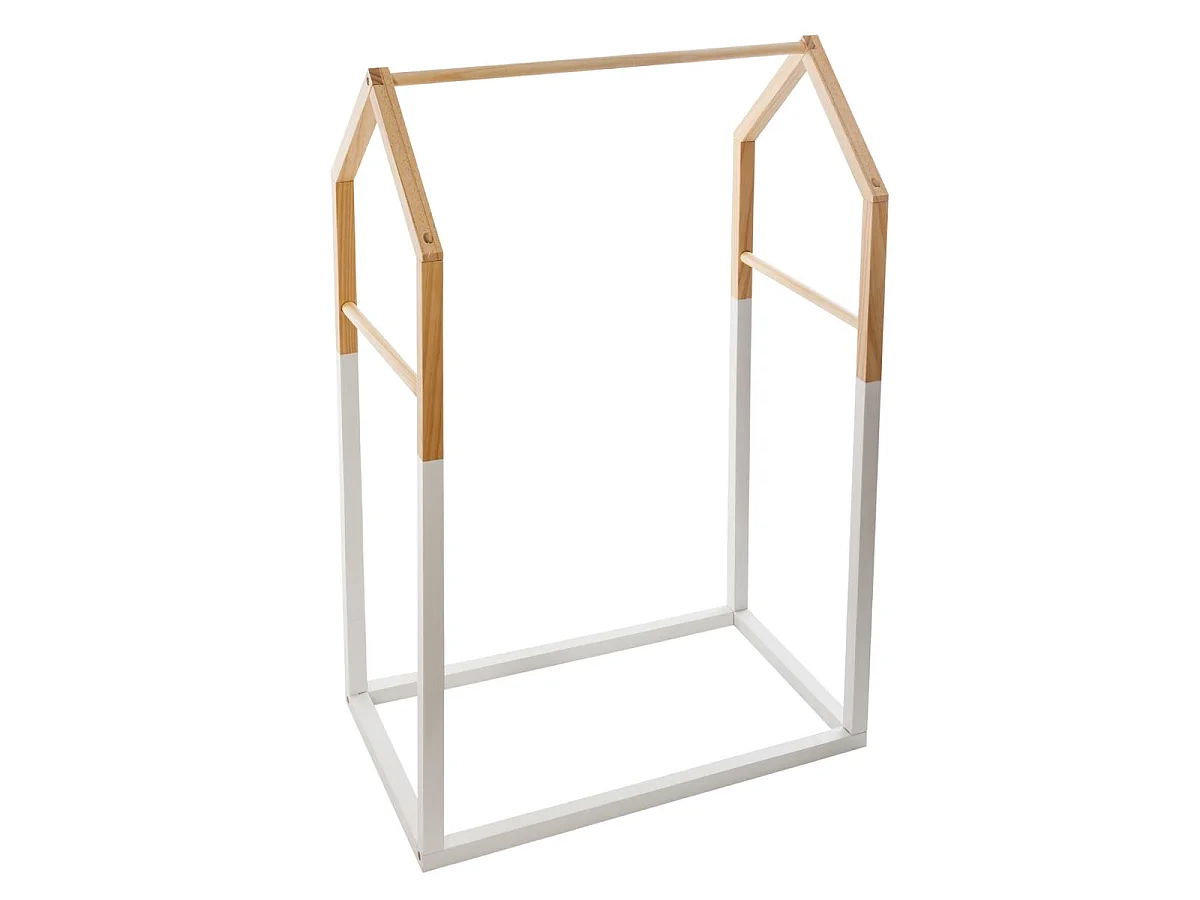 Penderie Enfant en Bois "House" 100cm Blanc