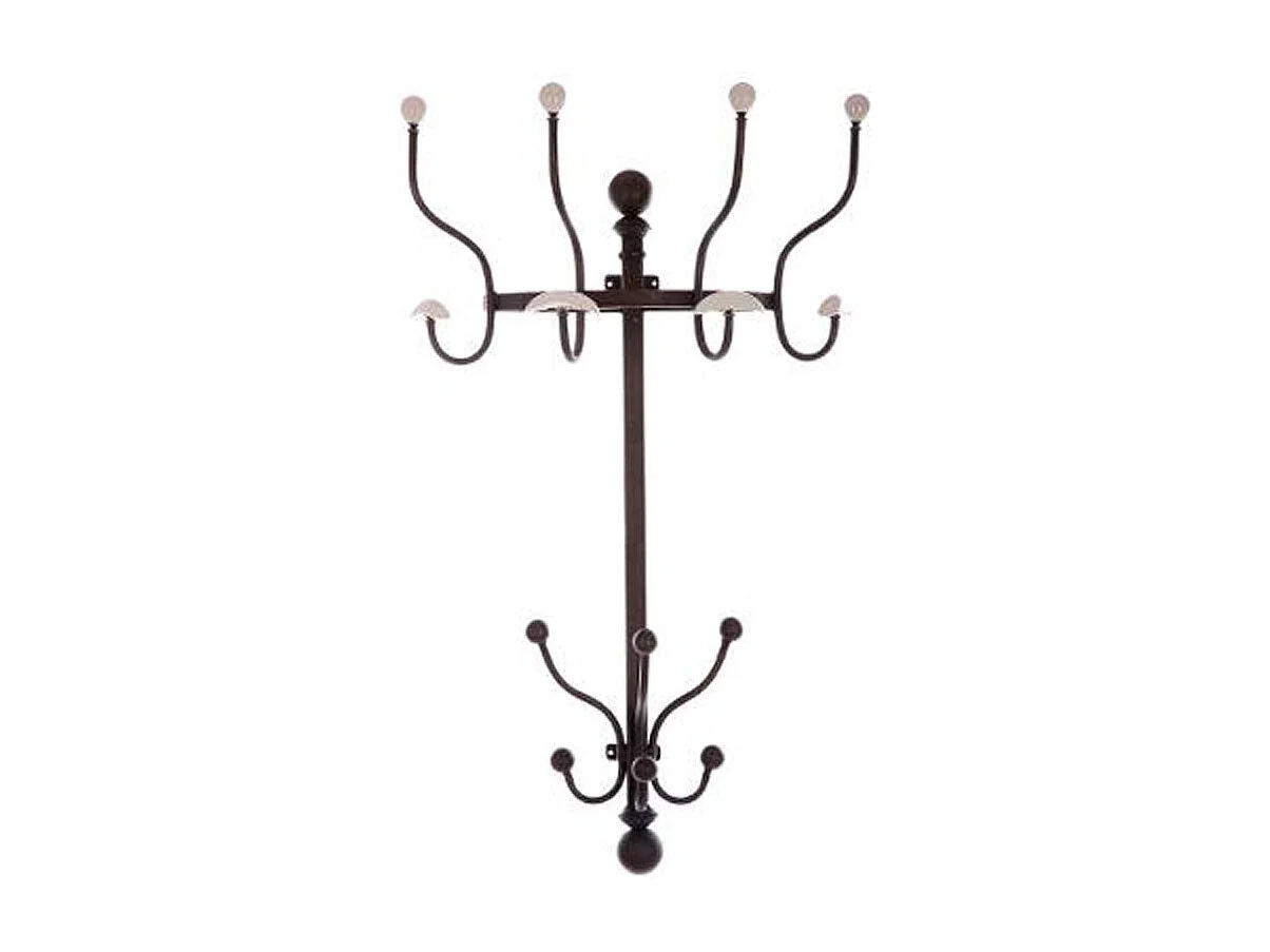 Porte Manteau Mural "Boule" 89cm Noir