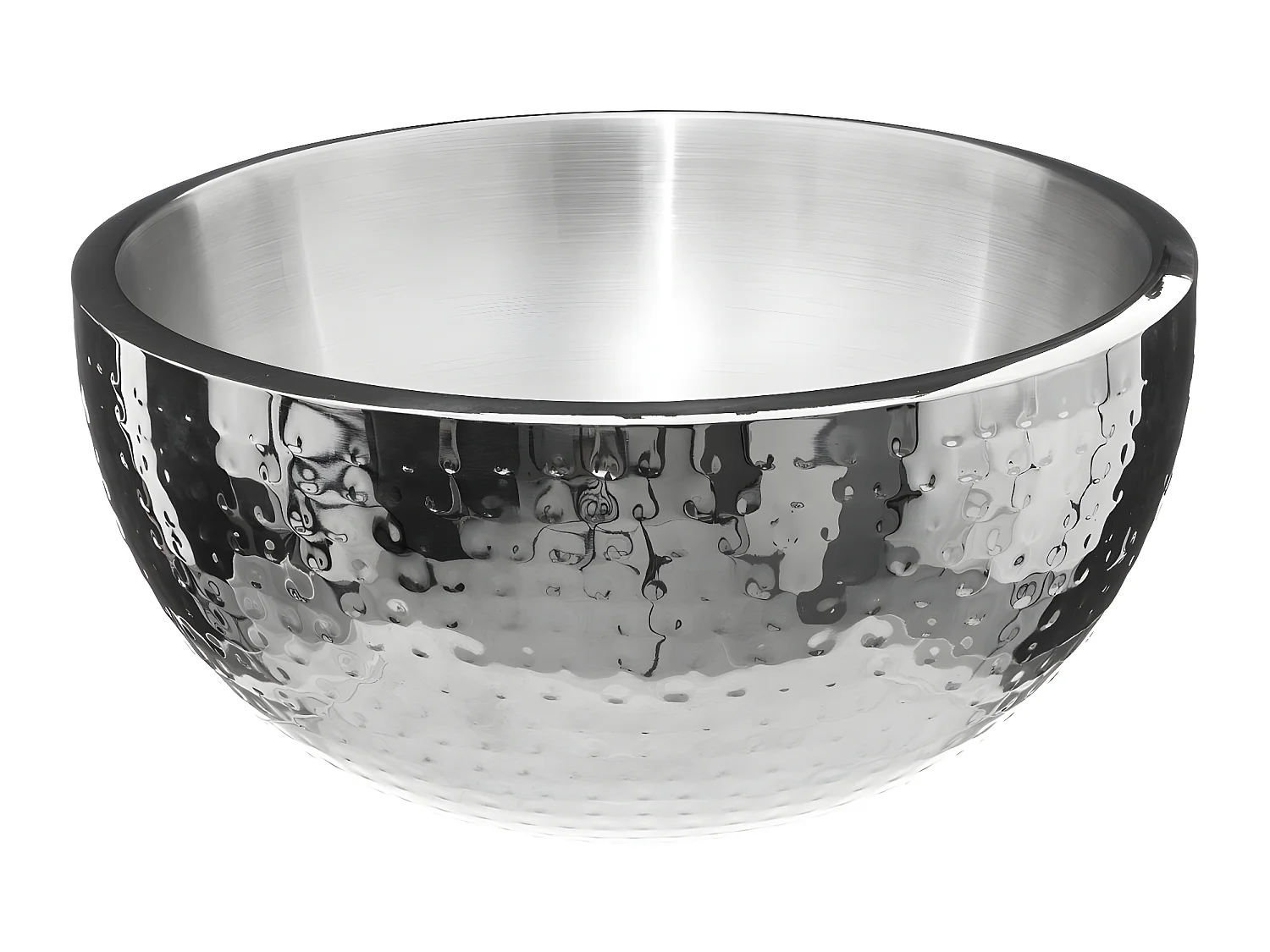 Seau à Glace "Double Paroi" 42cm Argent