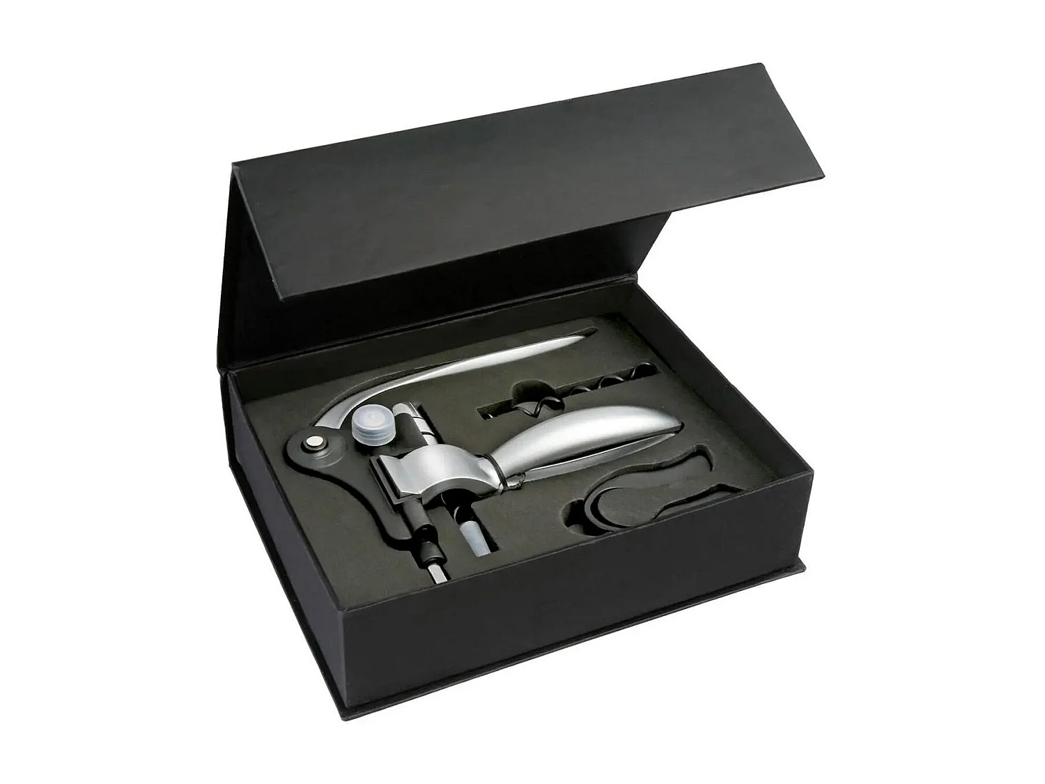 Coffret Tire-bouchon "Luxe" 18cm Gris