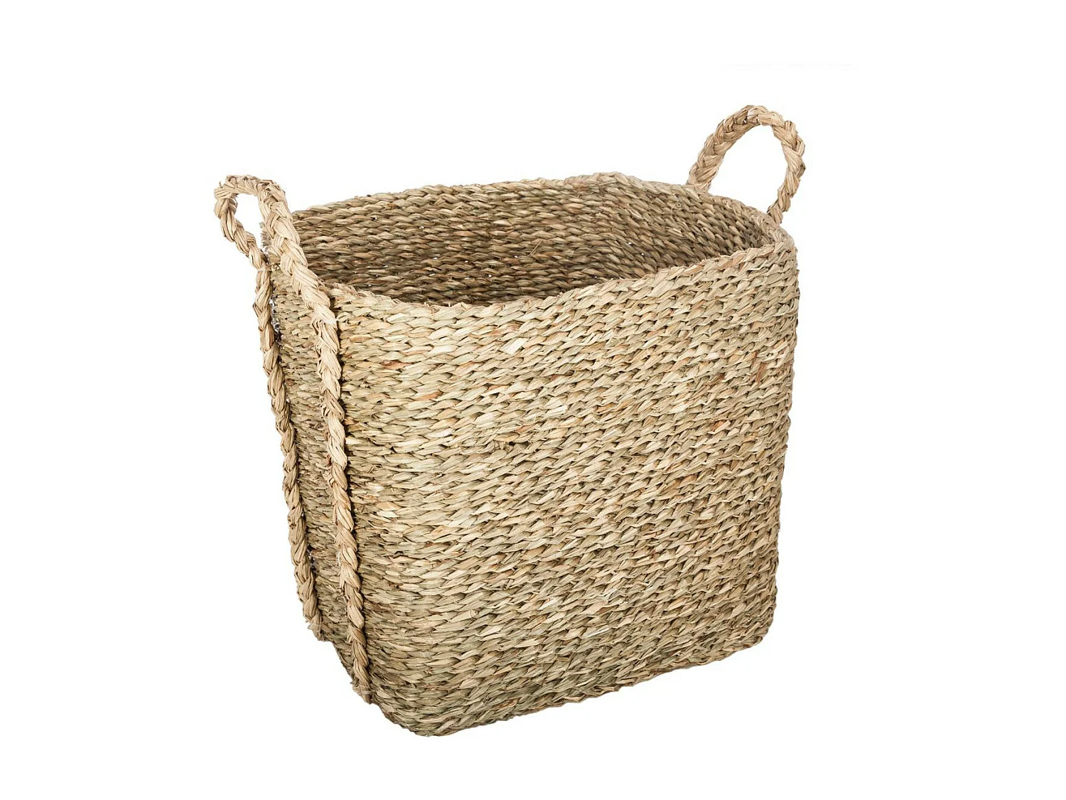 Lot de 3 Paniers de Rangement à Anses "Seagrass" 40cm Naturel