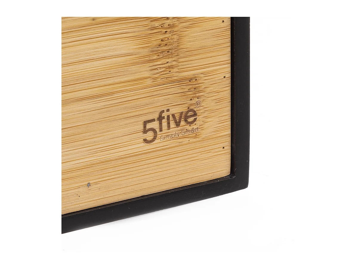 Tour de Rangement Bureau Carrée "Bava" 31cm Noir