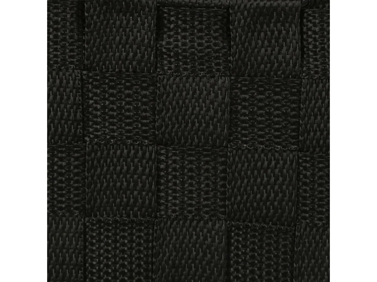 Lot de 4 Paniers de Rangement "Déco" 38cm Noir