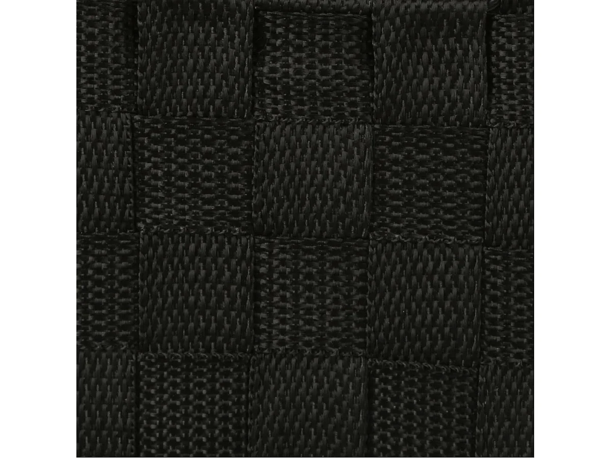 Lot de 4 Paniers de Rangement "Déco" 38cm Noir