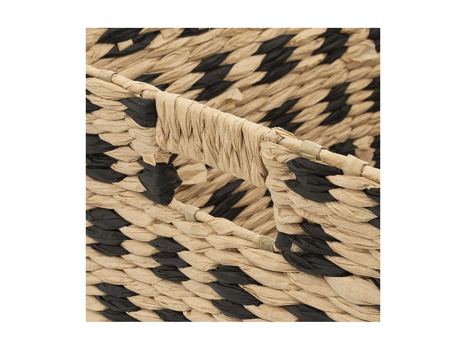 Panier de Rangement "Terre Inconnue" 30x55cm Beige