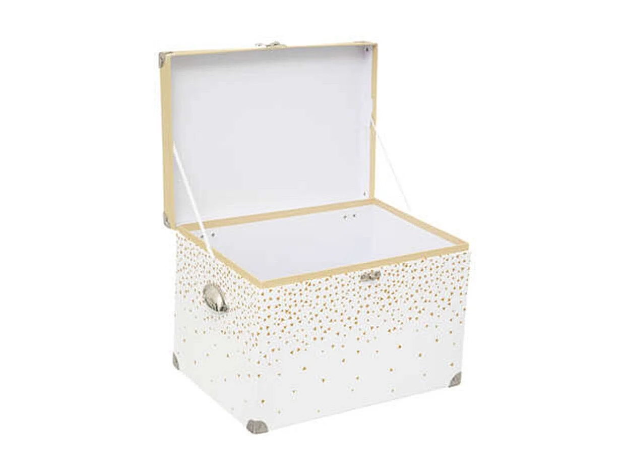 Lot de 2 Coffres de Rangement "Carton" 39cm Beige