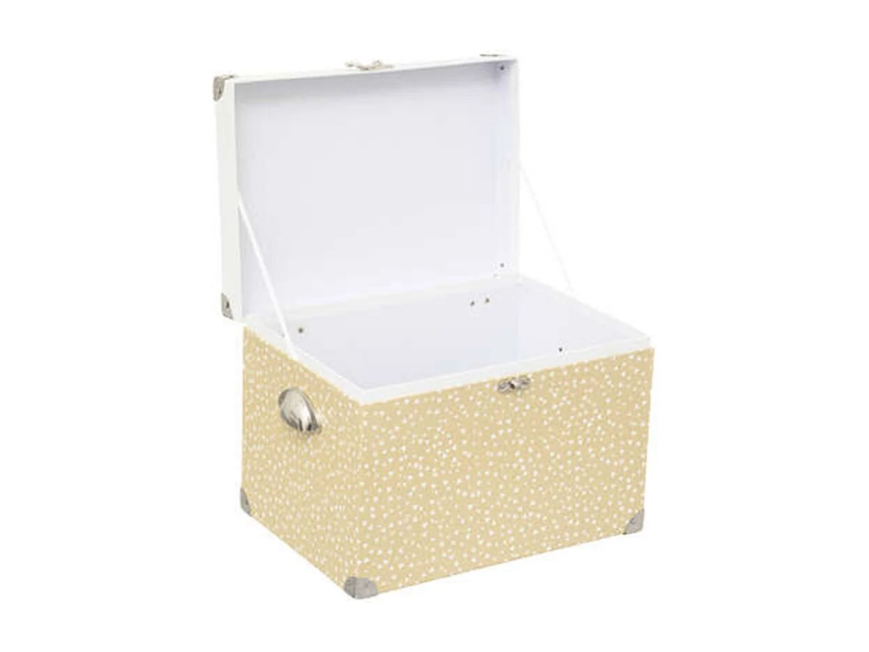 Lot de 2 Coffres de Rangement "Carton" 39cm Beige