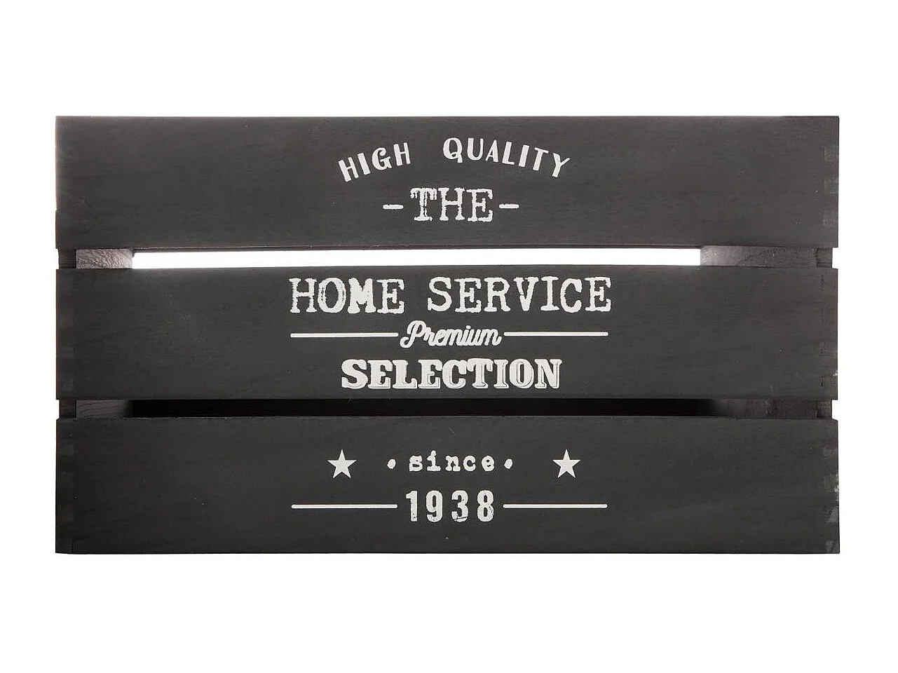 Lot de 6 Caisses Cagettes "Facto" 40cm Charbon