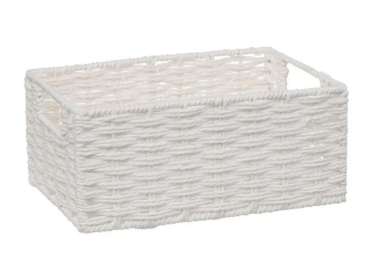 Lot de 4 Paniers de Rangement "Costa" 32cm Blanc