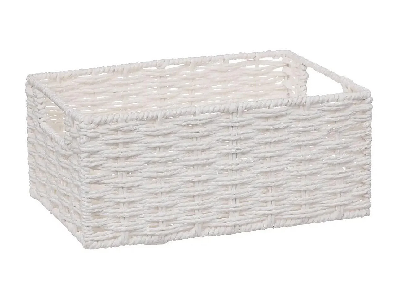 Lot de 4 Paniers de Rangement "Costa" 32cm Blanc