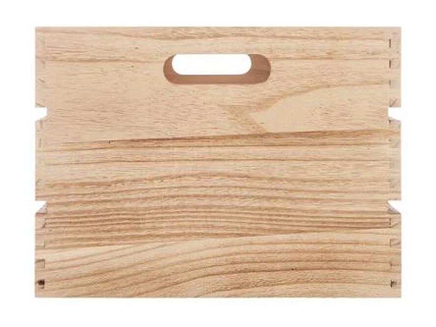 Lot de 6 Cagettes de Rangement "White Factory" 40cm Naturel