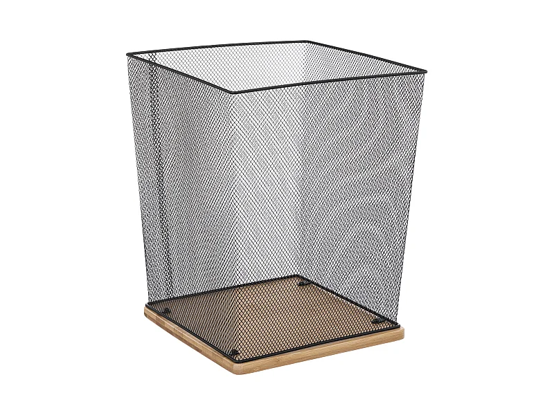 Corbeille de Bureau en Métal "Havi" 32cm Noir