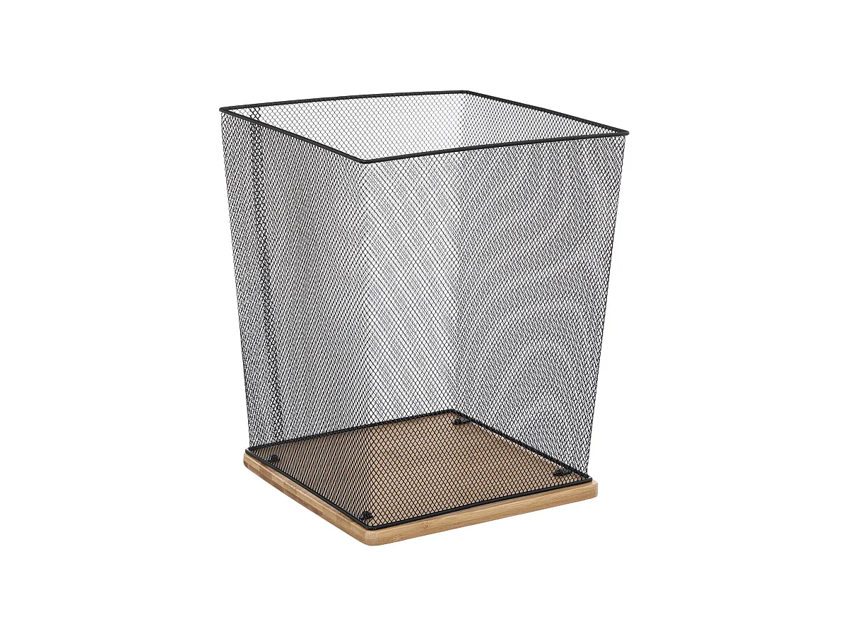Corbeille de Bureau en Métal "Havi" 32cm Noir