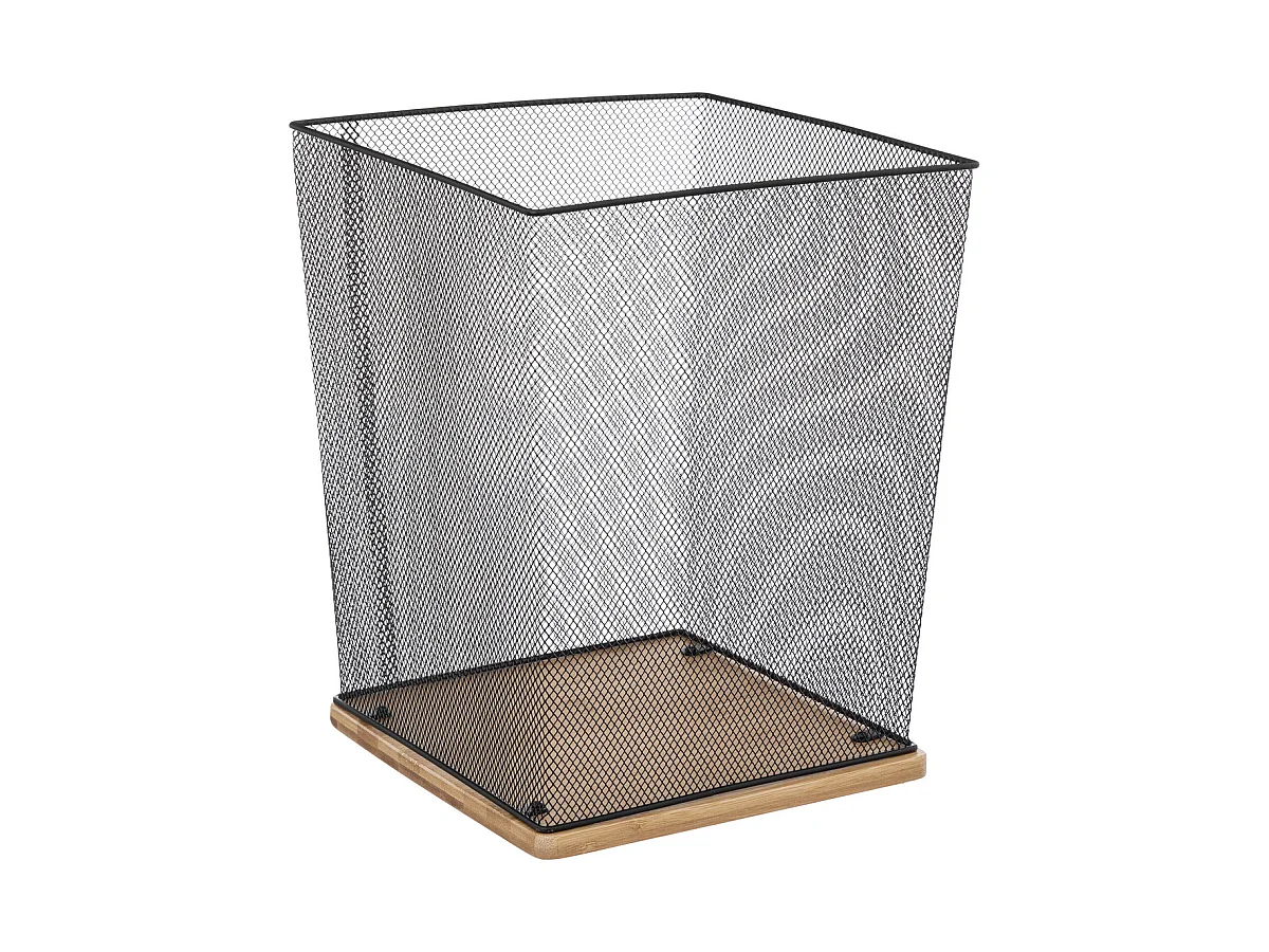 Corbeille de Bureau en Métal "Havi" 32cm Noir