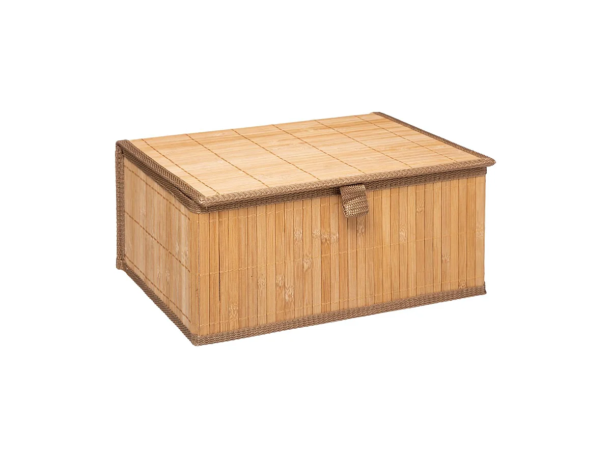 Set aus 3 Aufbewahrungsboxen aus Bambus 32,8 x 25,5 x 16 cm