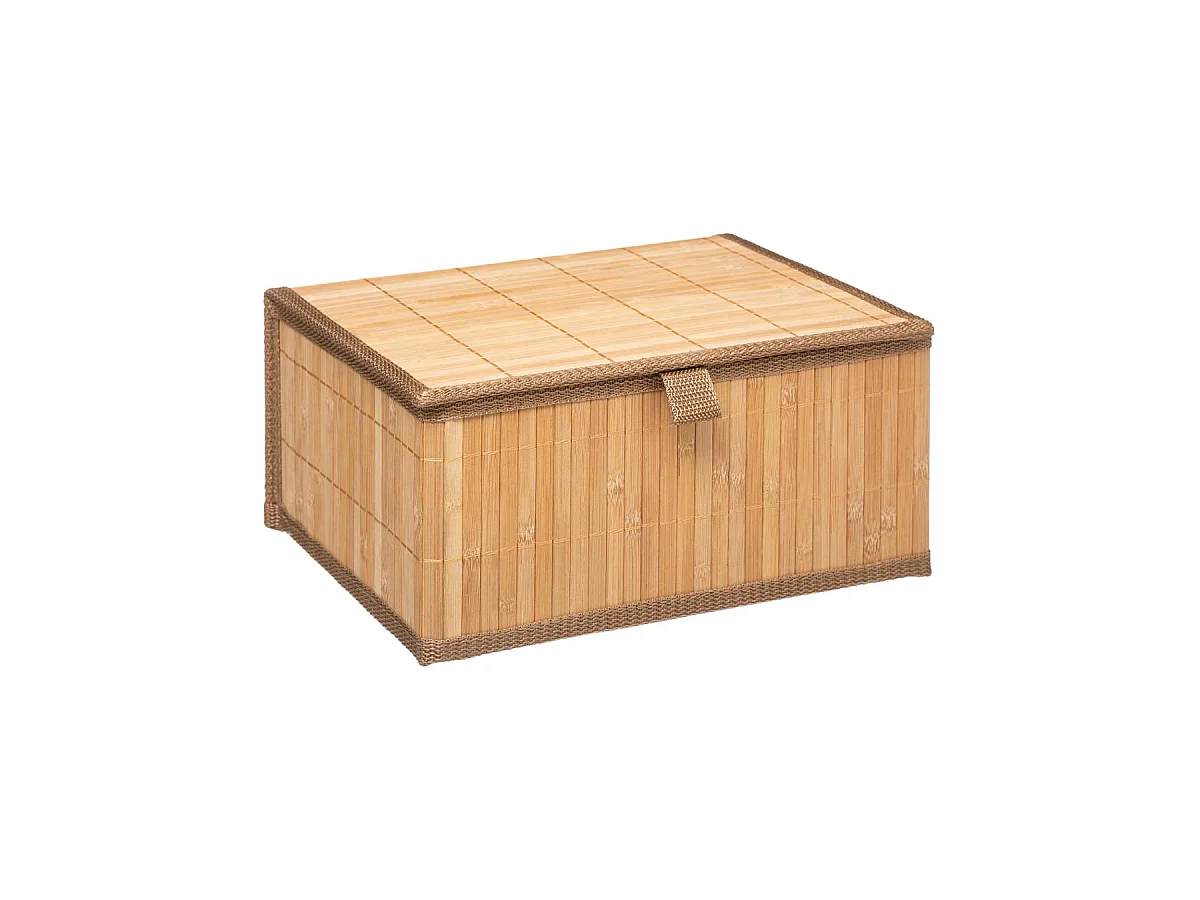 Set aus 3 Aufbewahrungsboxen aus Bambus 32,8 x 25,5 x 16 cm