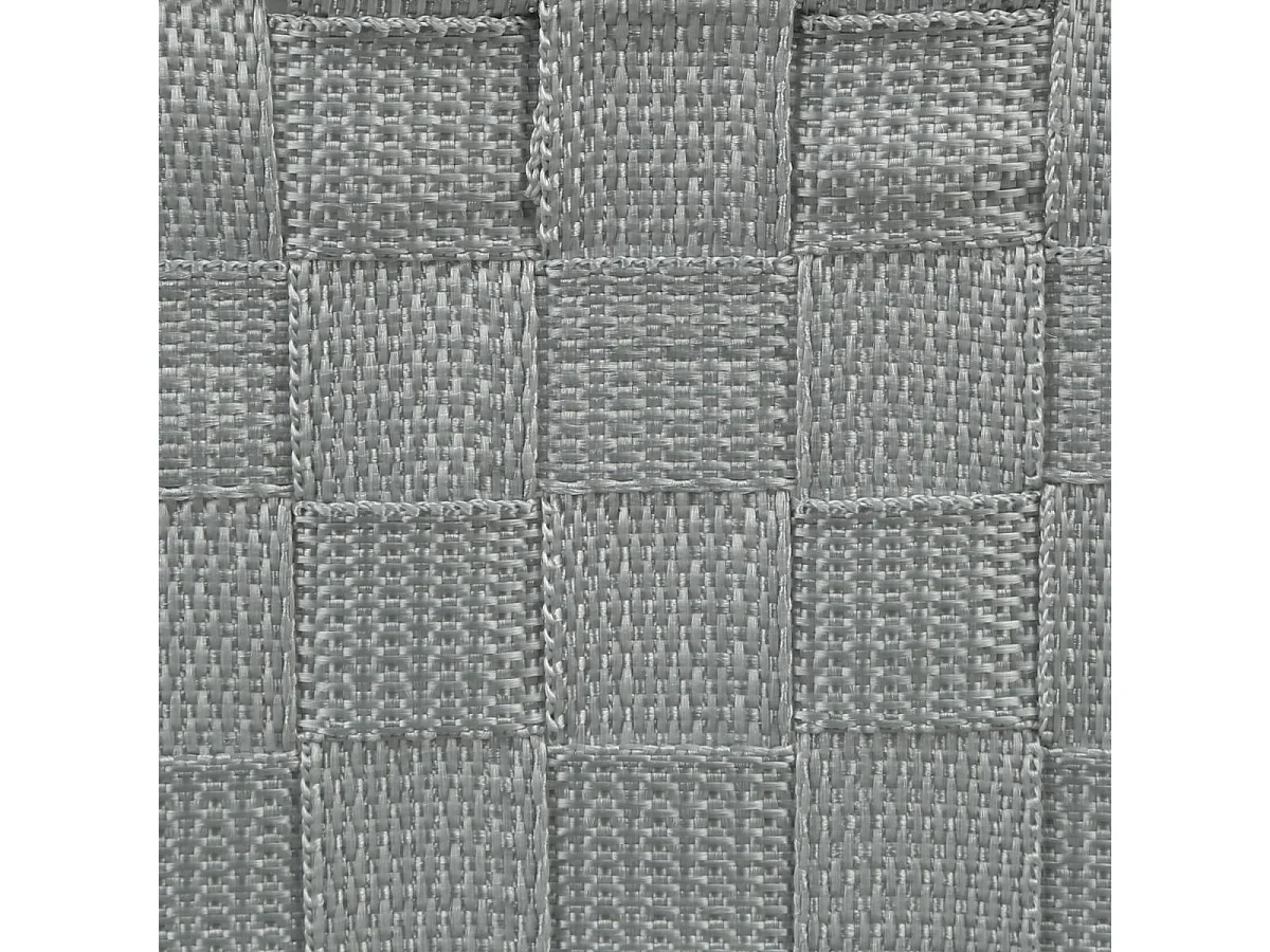 Lot de 4 Paniers de Rangement "Déco" 38cm Gris