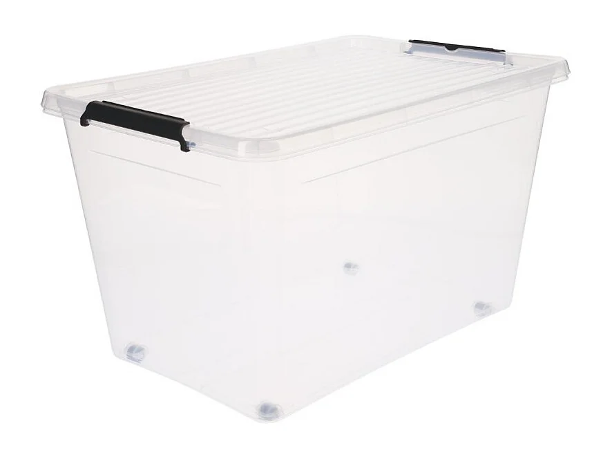 Boîte de Rangement "Easy Roll" 60l Transparent