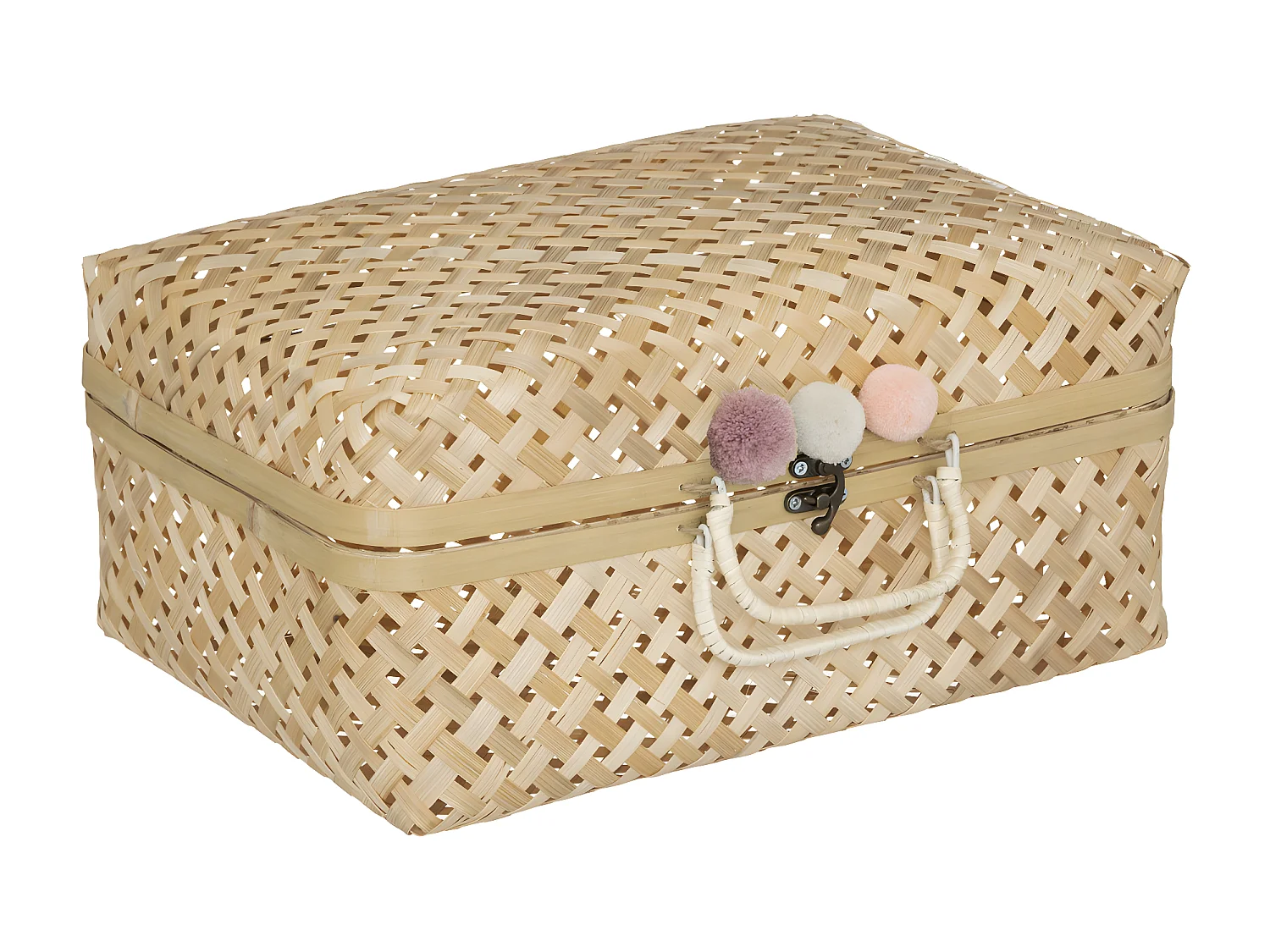 Lot de 2 Valises Déco "Campagne" 38cm Beige
