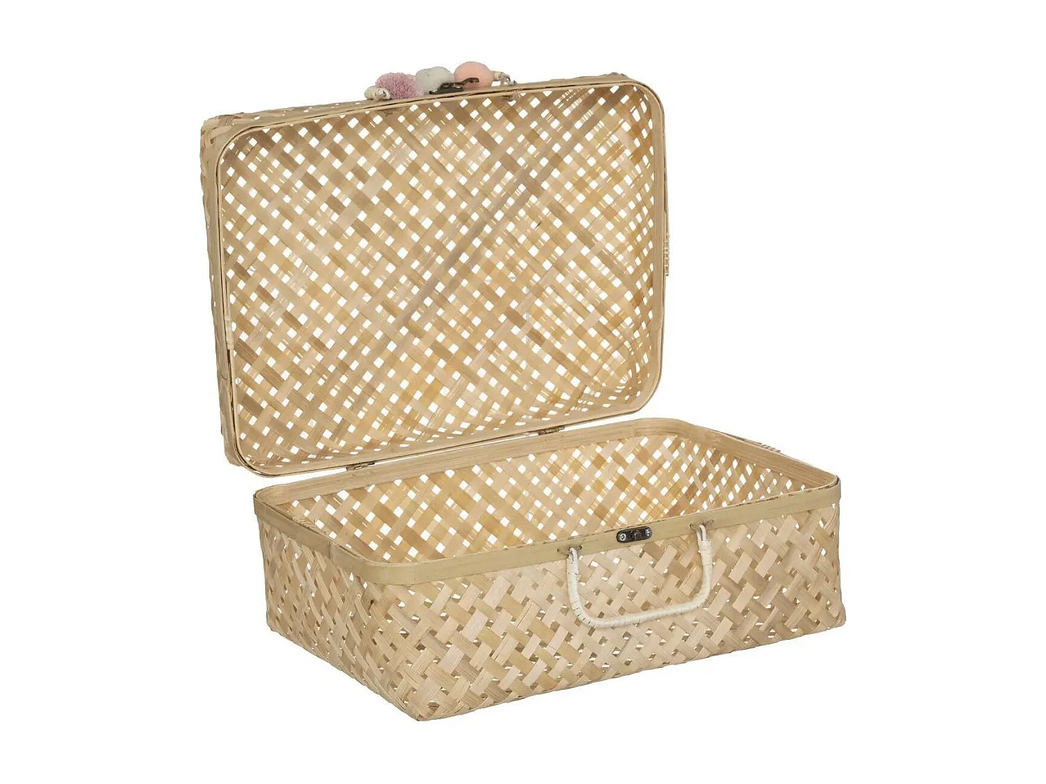 Lot de 2 Valises Déco "Campagne" 38cm Beige