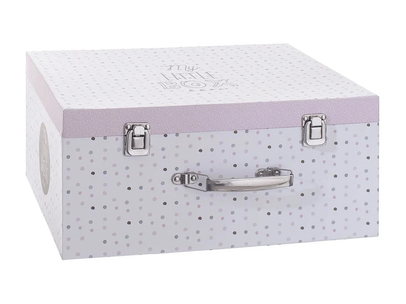 Set de 3 Boîtes de Rangement "Malle" 36cm Rose