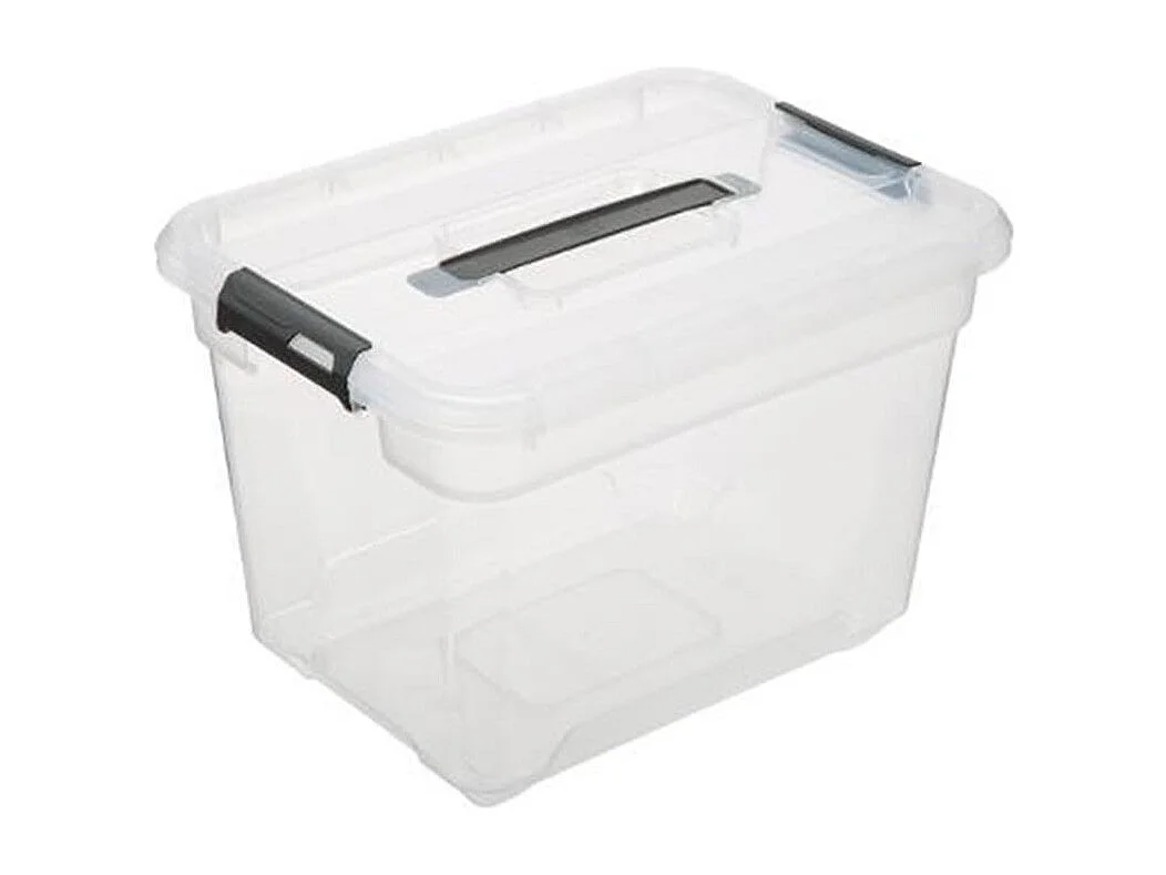 Boîte de Rangement "Solutions" 18L Transparent