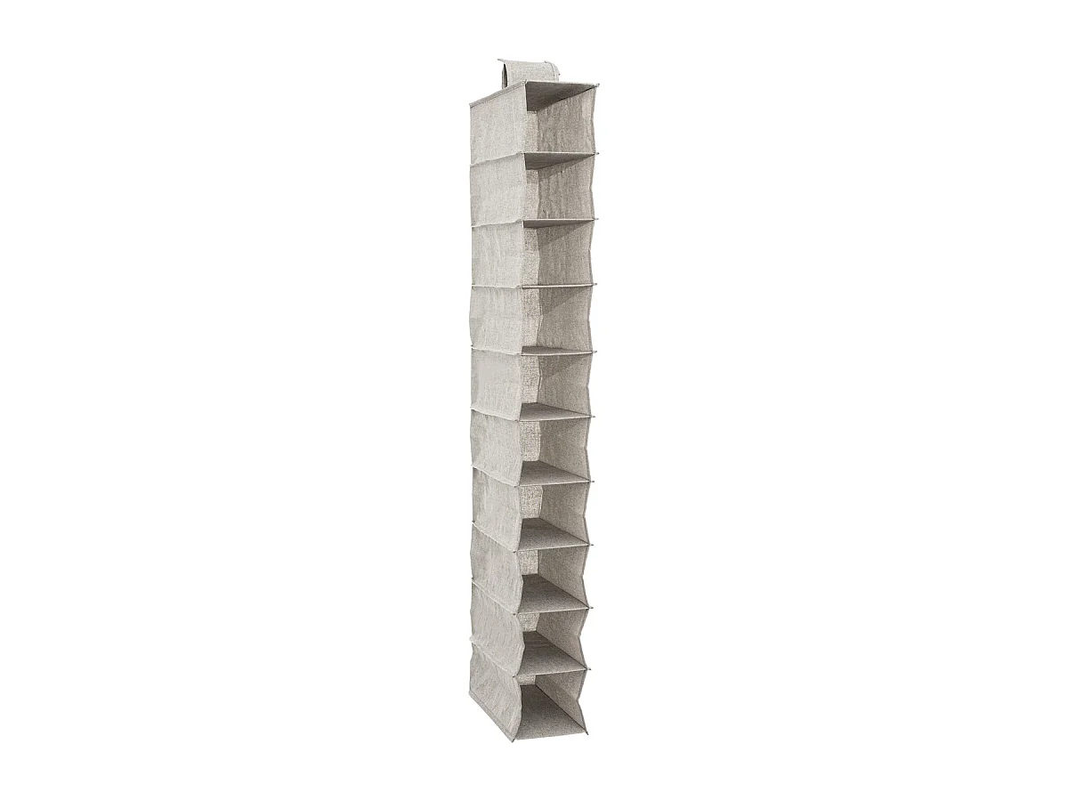 Rangement Chaussures 10 Cases "Orga" 120cm Naturel