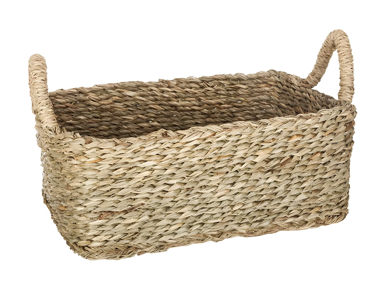 Lot de 3 Paniers de Rangement à Anses "Seagrass" 36cm Naturel