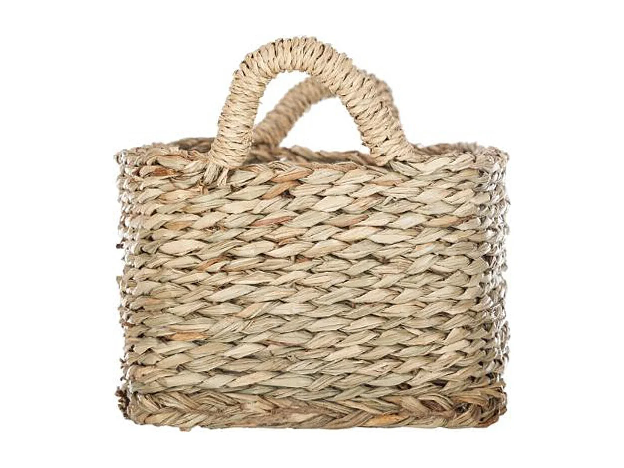 Lot de 3 Paniers de Rangement à Anses "Seagrass" 36cm Naturel
