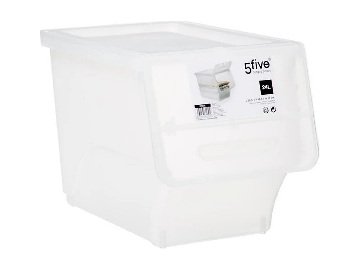 Boîte de Rangement "Cara" 24L Transparent