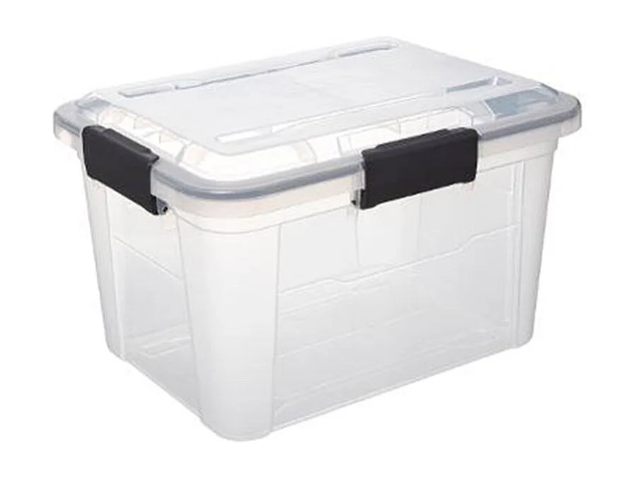 Boîte de Rangement à Clips "Protect" 18L Transparent