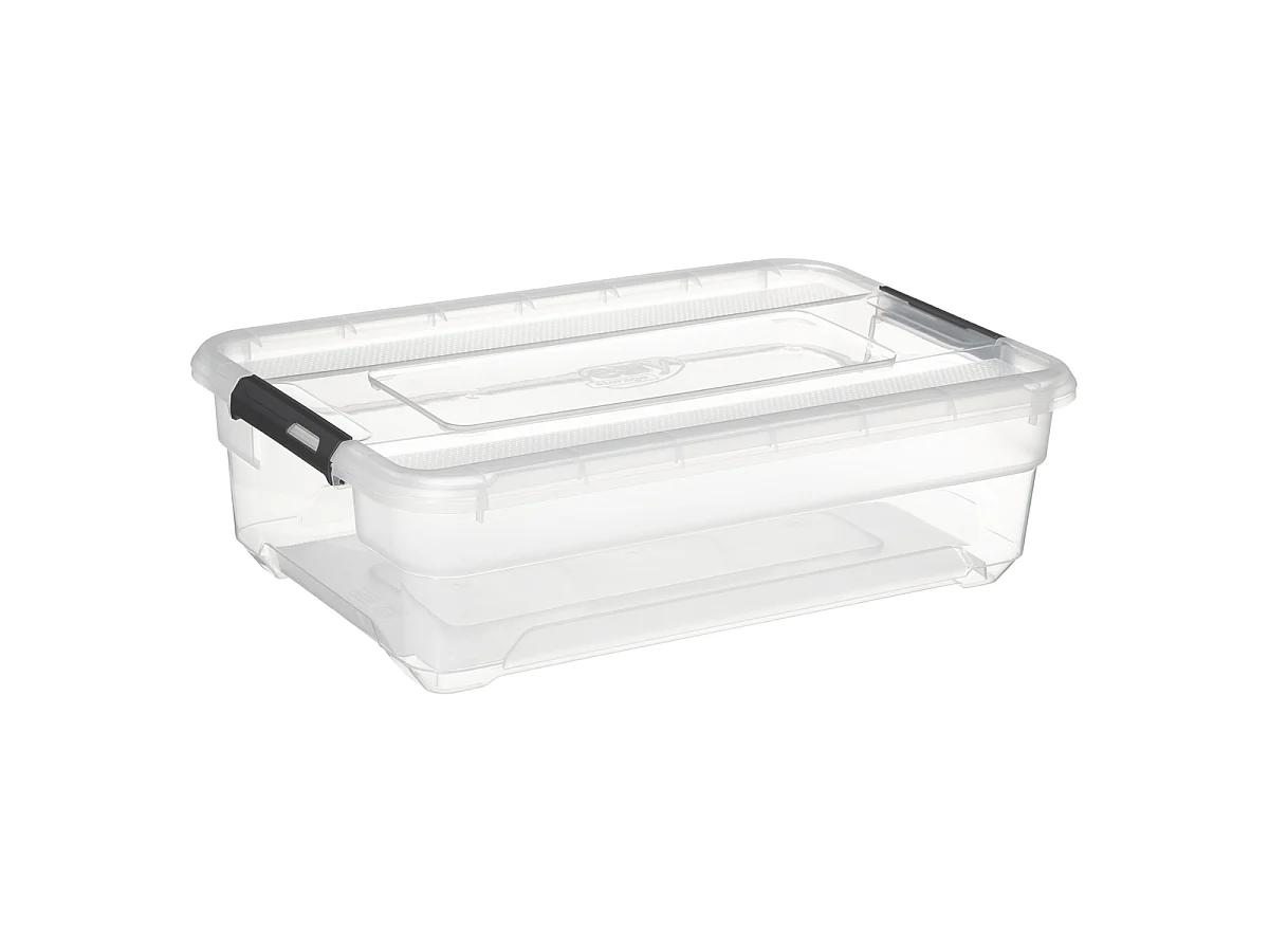 Boîte de Rangement "Solutions" 26,5L Transparent