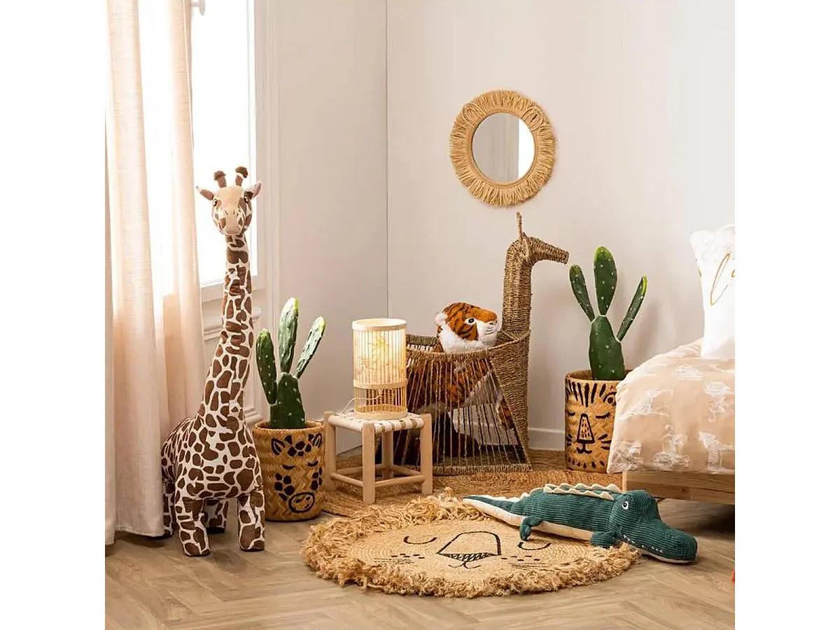 Panier de Rangement "Girafe" 78cm Naturel