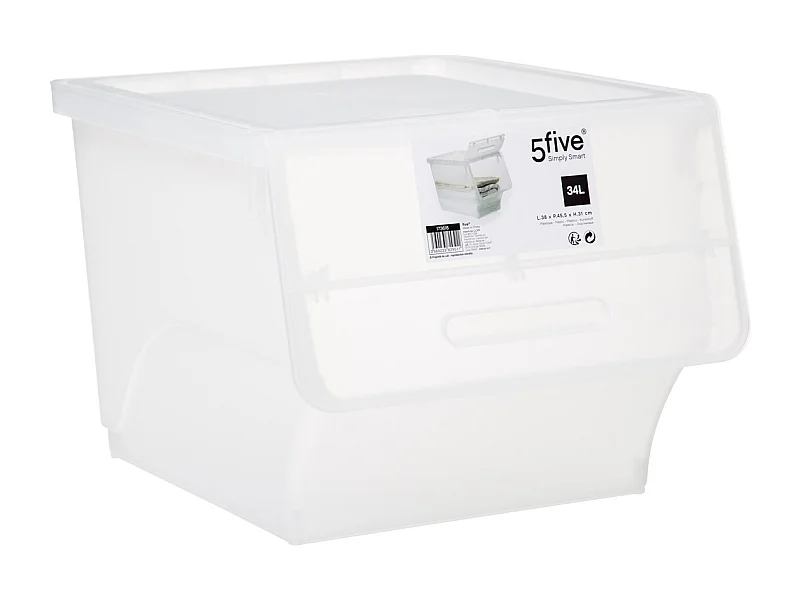 Boîte de Rangement "Cara" 34L Transparent