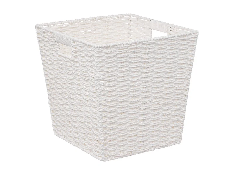 Panier de Rangement Carré "Mix'n'Modul" 31x31cm Blanc