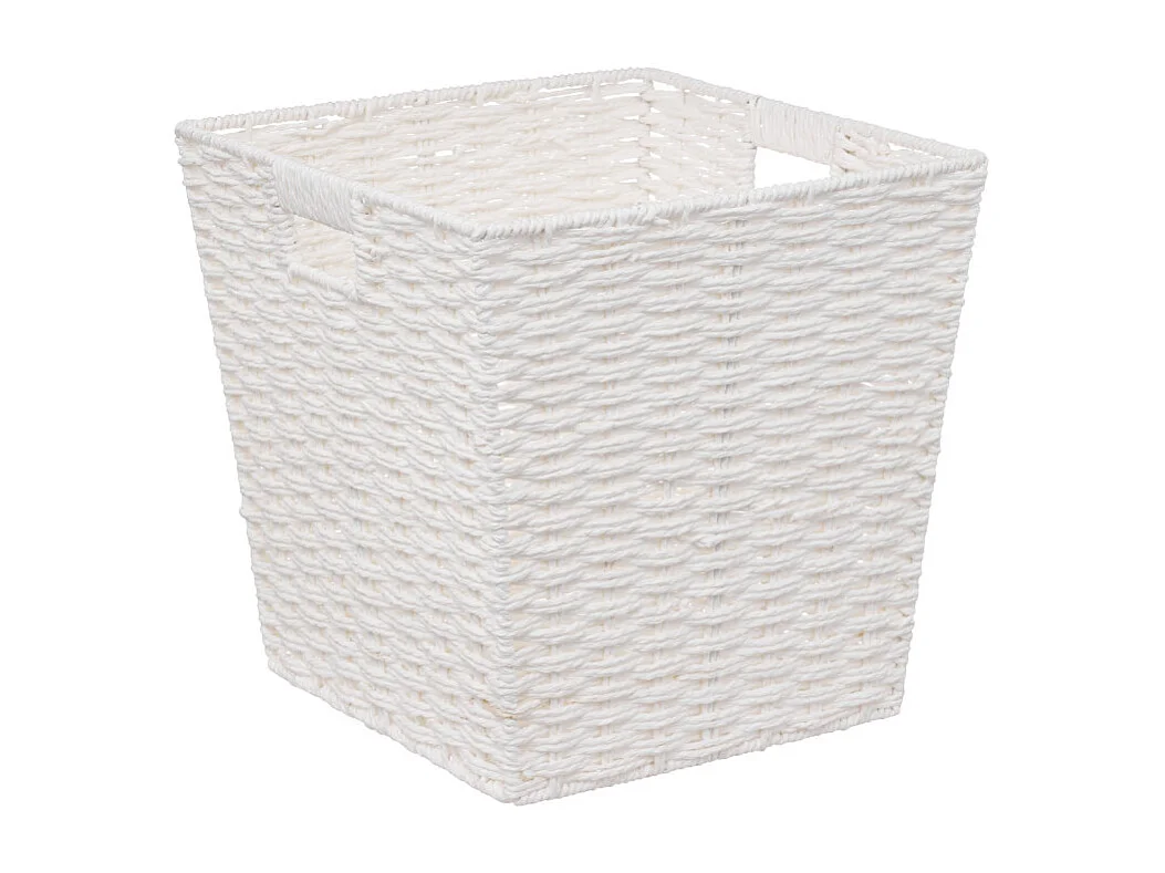 Panier de Rangement Carré "Mix'n'Modul" 31x31cm Blanc