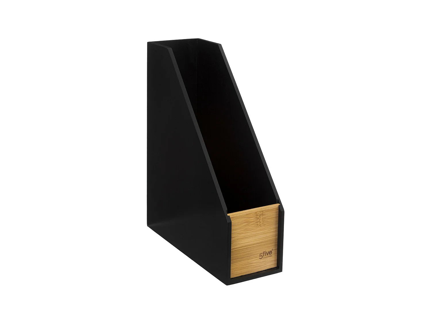Range-Revues Bambou "Bava" 29cm Noir
