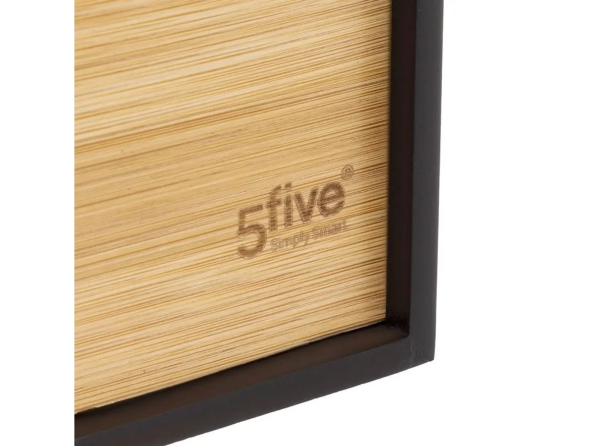 Range-Revues Bambou "Bava" 29cm Noir