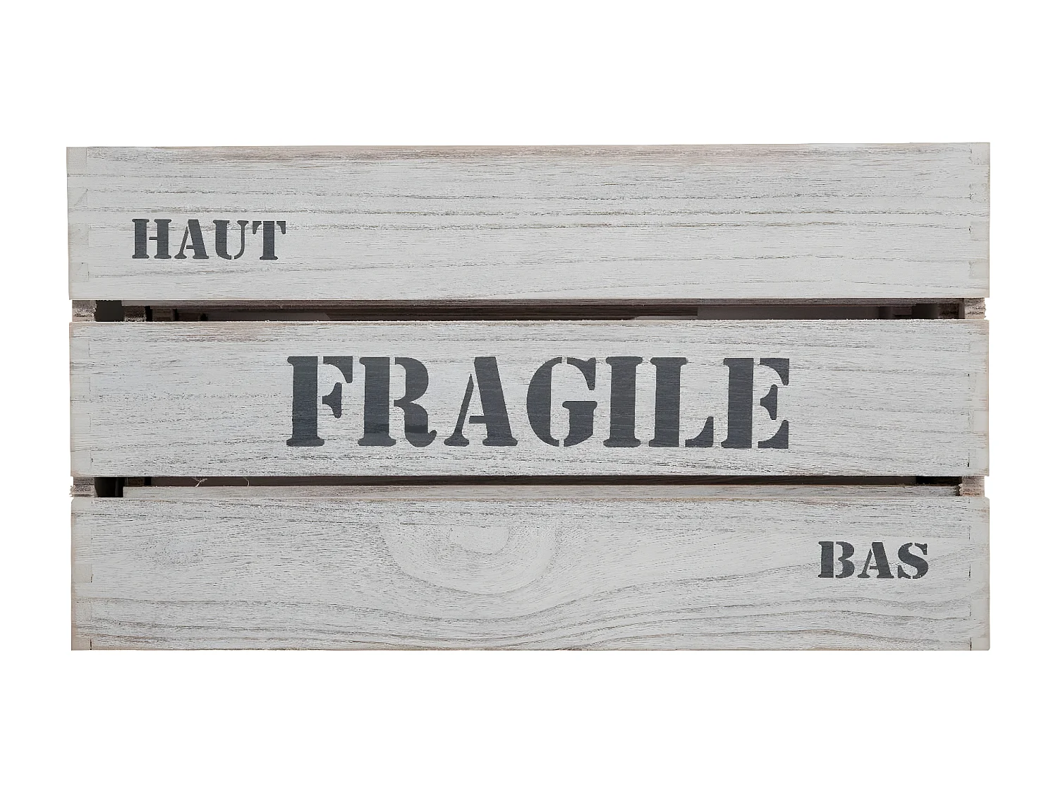 Lot de 6 Cagettes "Histoire" 40cm Blanc