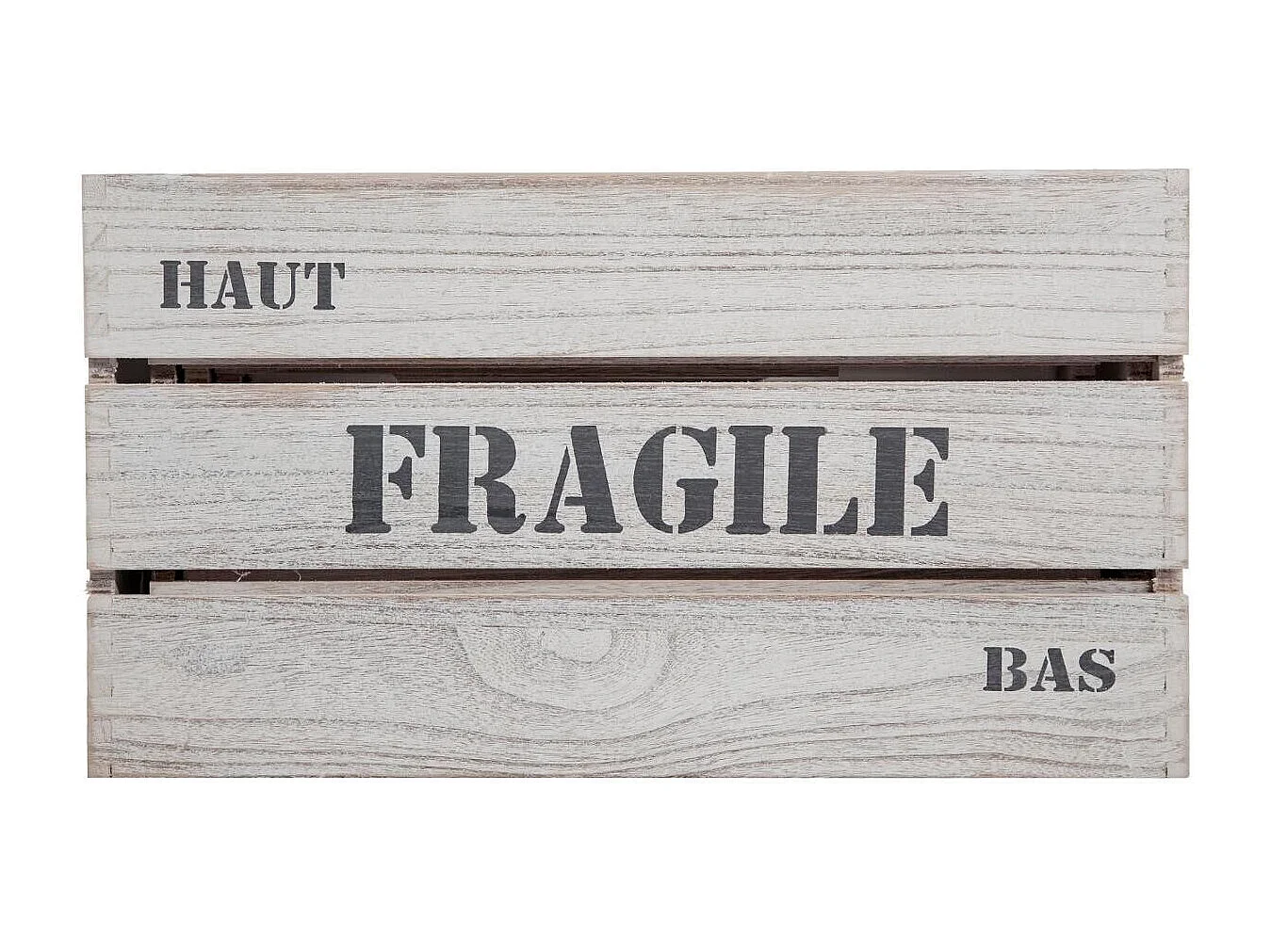 Lot de 6 Cagettes "Histoire" 40cm Blanc