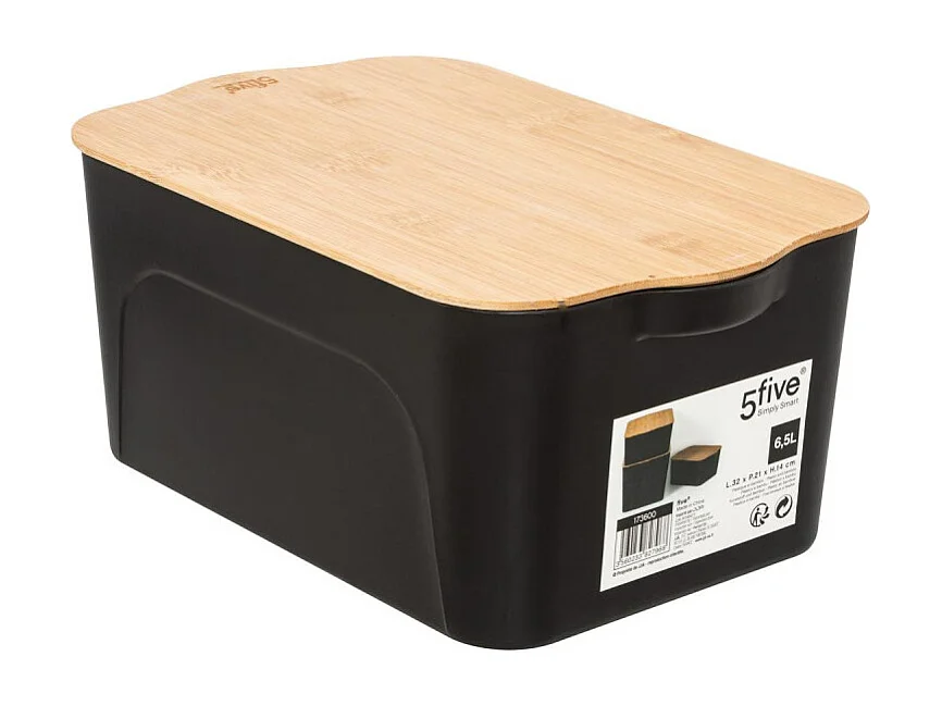 Boîte de rangement  "Bambou" 6,5L Noir