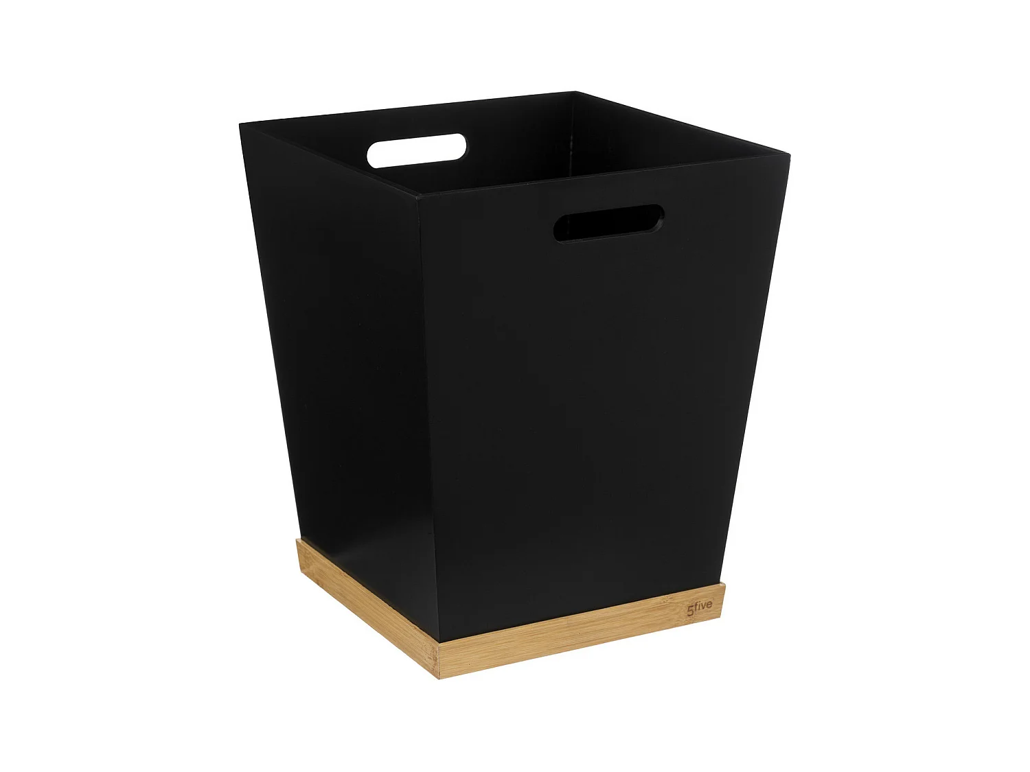 Corbeille de Bureau Bambou "Bava" 32cm Noir